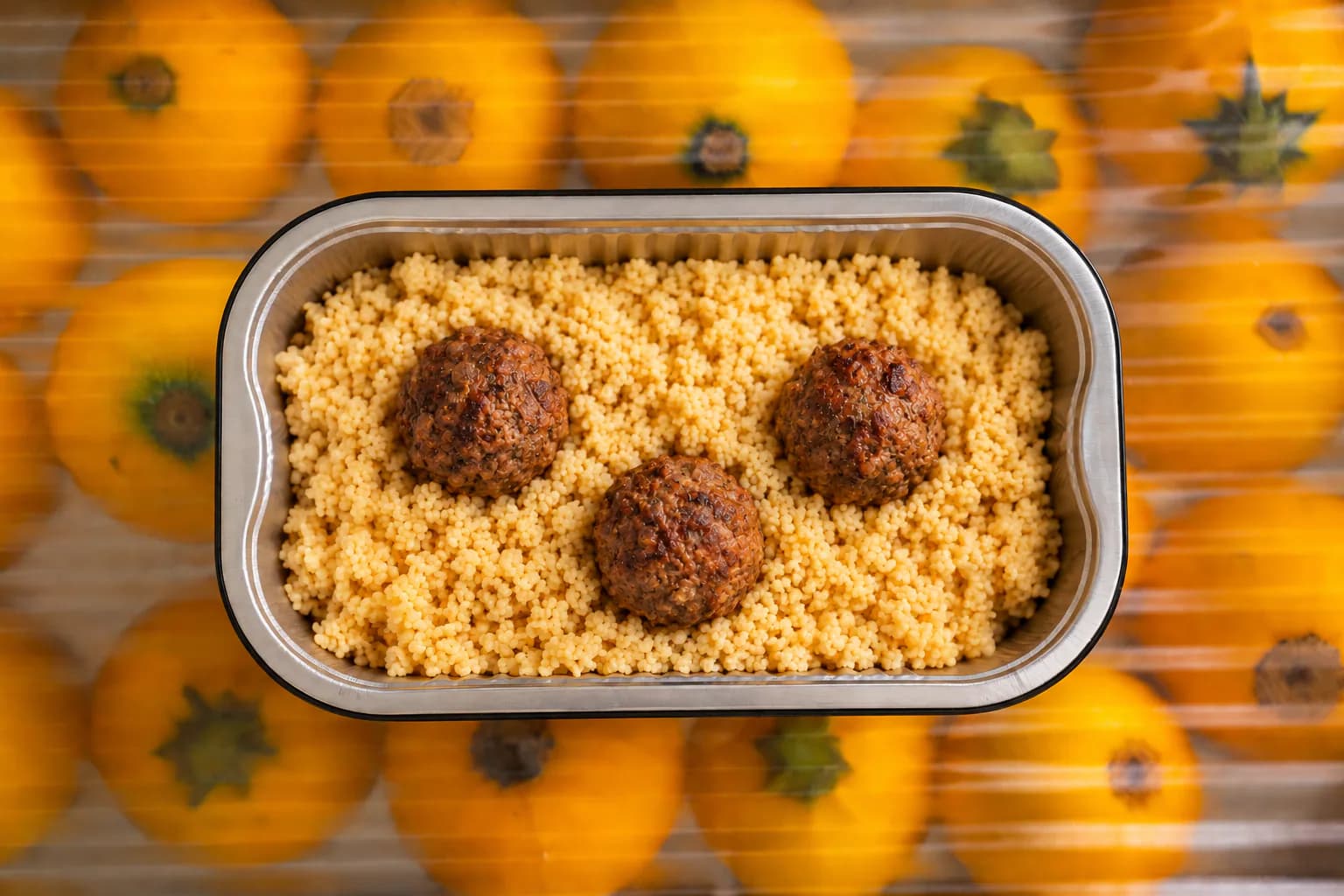 Boulettes de bœuf wallon , couscous doux