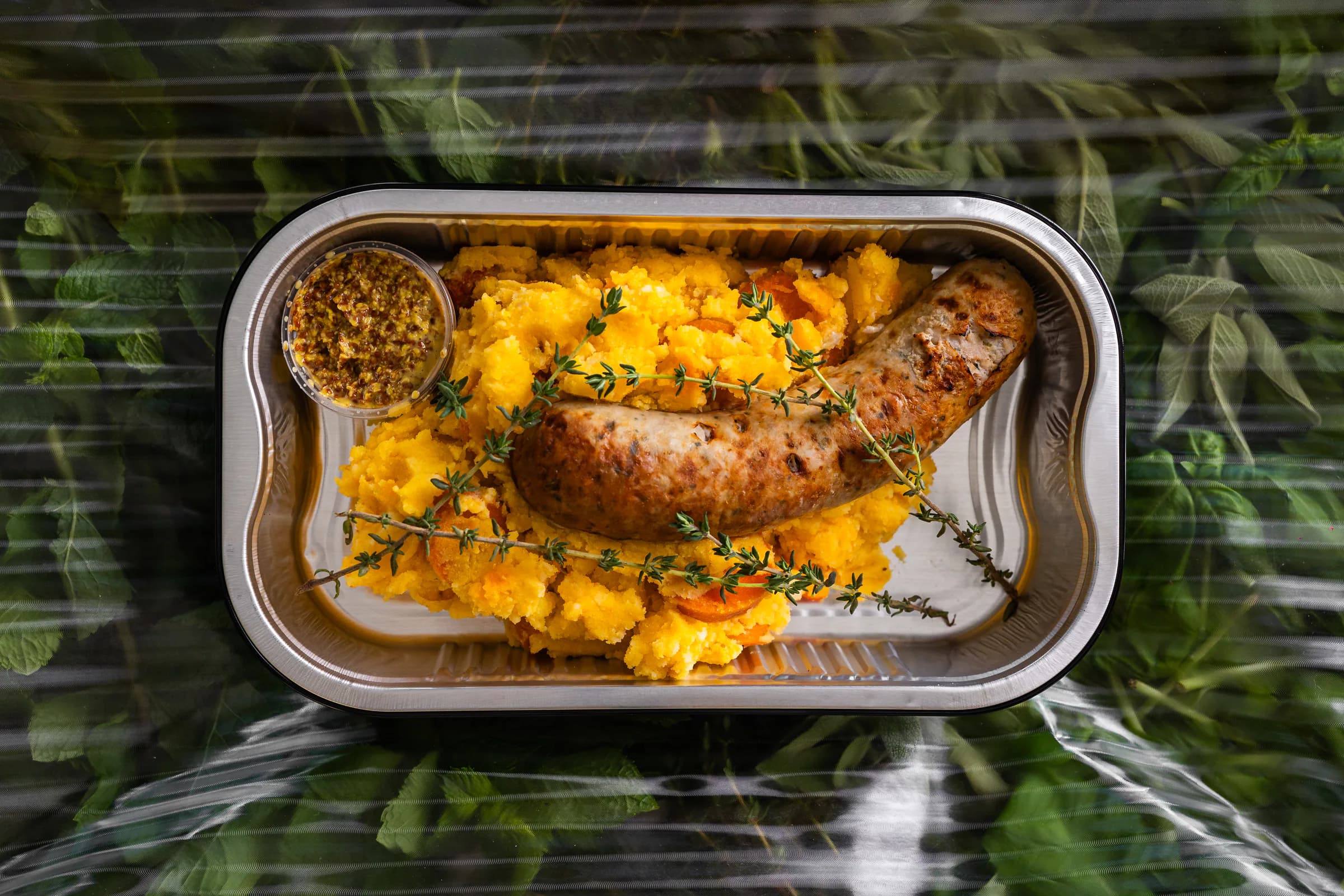 Saucisse de campagne, potée aux carottes
