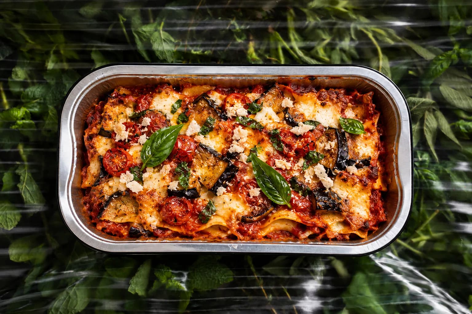 Gratin de gnocchis à la patate douce, tomates rôties et mozzarella