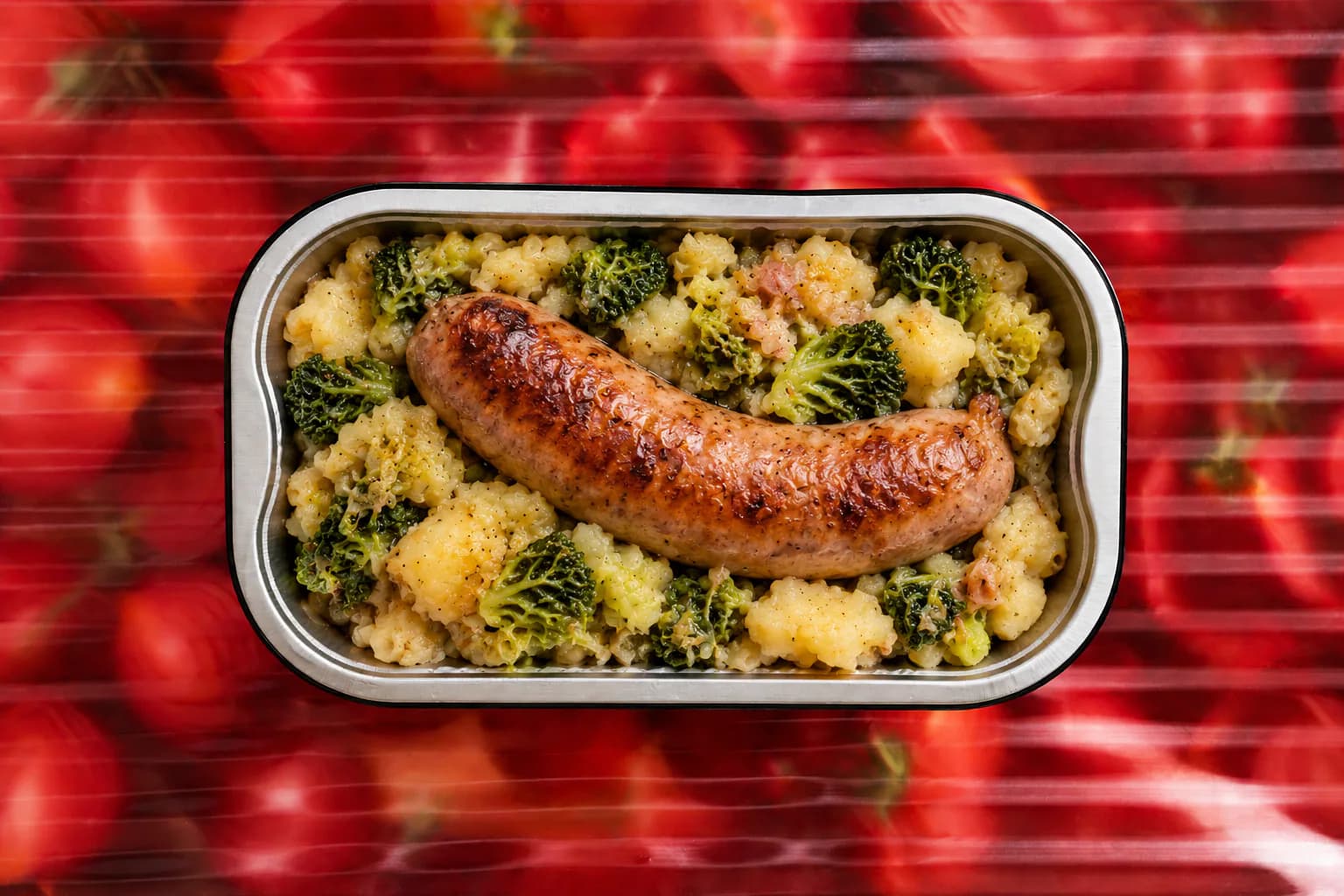 Saucisse de campagne, potée au chou frisé